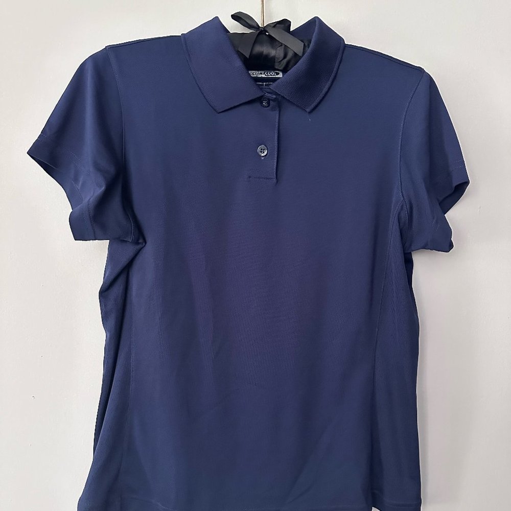 Adidas Golf Shirt: Navy Blue